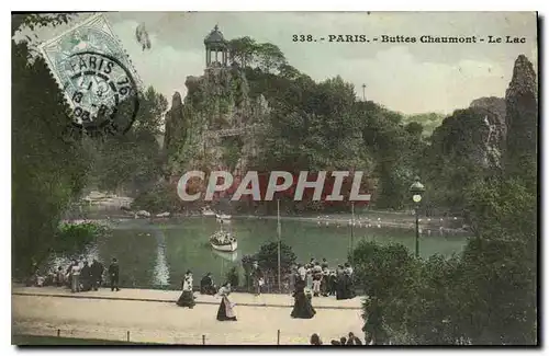 Cartes postales Paris Buttes Chaumont Le Lac