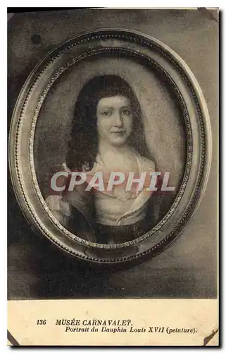 Cartes postales Musee Carnavalet Portrait du Dauphin Louis XVII peinture