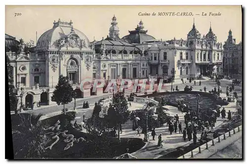 Cartes postales Casino de Monte Carlo La Facade