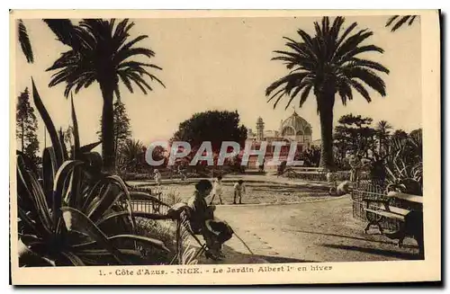 Cartes postales Cote d'Azur Nice Le Jardin Albert en hiver