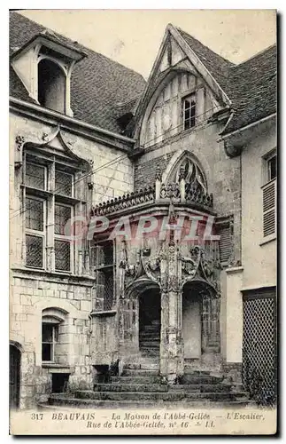 Cartes postales Beauvais La Maison de l'Abbe Gelice L Escalier