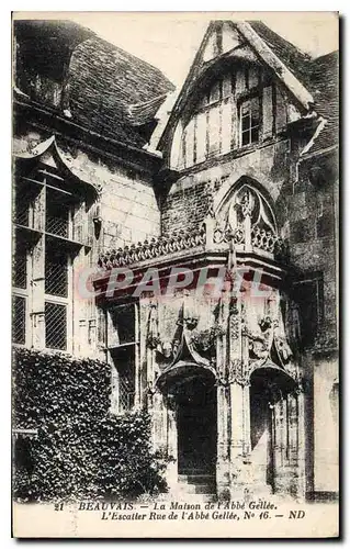 Cartes postales Beauvais La Maison de l'Abbe Gellee L'Escalier Rue de l'Abbe Geller