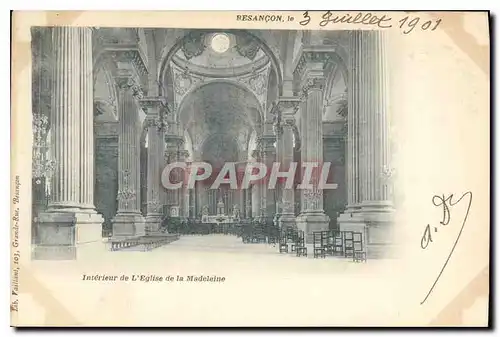 Ansichtskarte AK Besancon Interieur de l'Eglise de la Madeleine