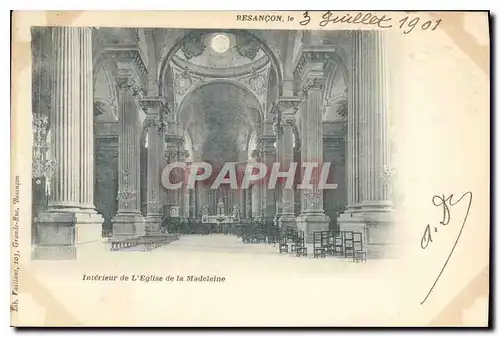Cartes postales Besancon Interieur de l'Eglise de la Madeleine
