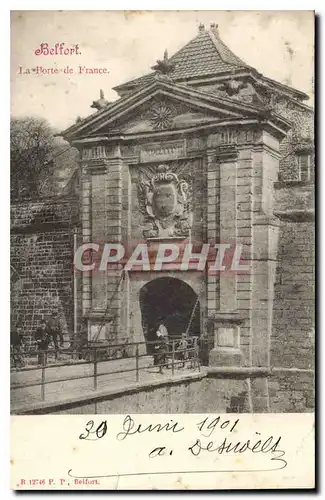 Ansichtskarte AK Belfort La Porte de France