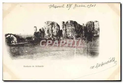 Cartes postales Rochers de Solborde