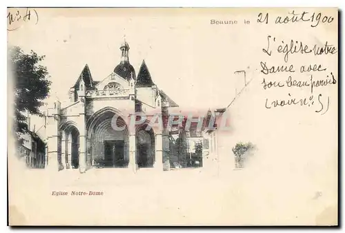 Cartes postales Beaune Eglise Notre Dame