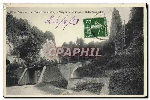 Cartes postales Environs de Cremieu Isere Gorges de la Fusa