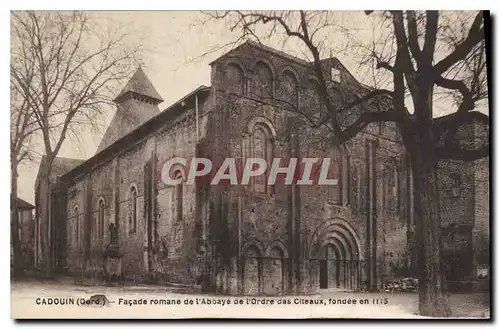 Ansichtskarte AK Cadouin Dord Facade romane de l'Abbaye de l'Ordre des Citeaux fondee