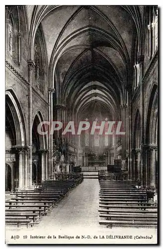 Cartes postales Interieur de la Basilique de ND de la Delivrande Calvados