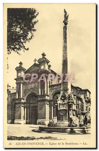 Cartes postales Aix en Provence Eglise de la Madeleine