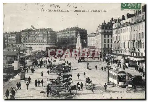 Cartes postales Marseille Quai de la Fraternite Tramway