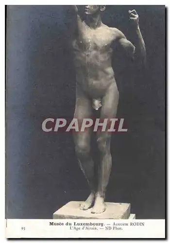 Cartes postales Musee du Luxembourg Auguste Rodin L'Age d'Airan