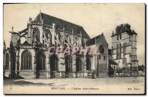 Cartes postales Beauvais L'Eglise Saint Etienne