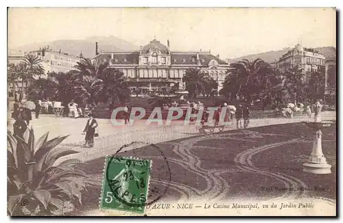 Ansichtskarte AK D'Azur Nice Le Casino Municipal vu du Jardin Public