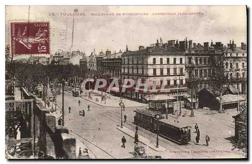 Ansichtskarte AK Toulouse Boulevard de Strasbourg Carrefour Jean Jaures