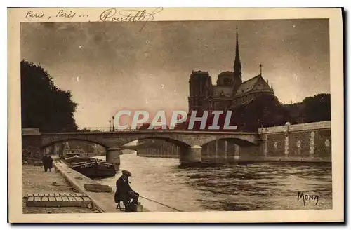 Cartes postales Paris Notre Dame et le Pont de l'Archeveche