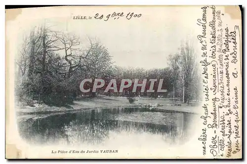 Cartes postales La Piece d'Eau du Jardin Vauban