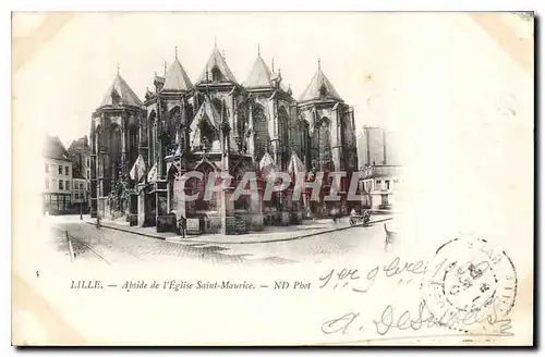 Cartes postales Lille Abside de l'Eglise Saint Maurice