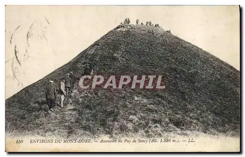 Cartes postales Environs du Mont Dore Ascension du puy de Sancy