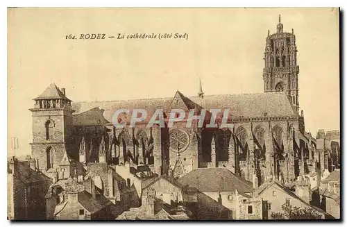 Cartes postales Rodez La Cathedrale Cote Sud