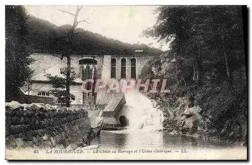 Cartes postales La Bourboule La Chute au Barrage et l'Usine electrique