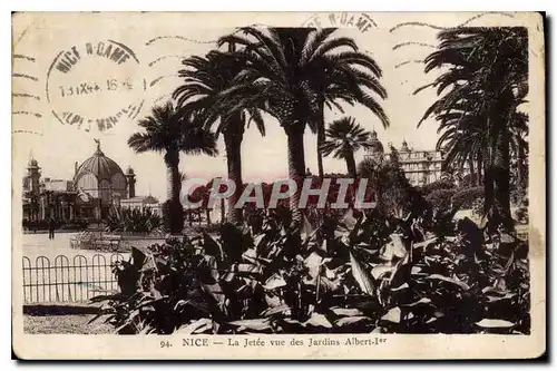 Cartes postales Nice La Jetee vue des Jardins Albert