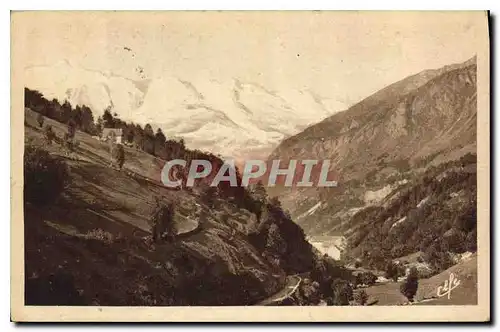 Cartes postales Bareges La Route des Pyrenees Entree de Bareges a la descente du Tourmalet et l'Hopital Militair
