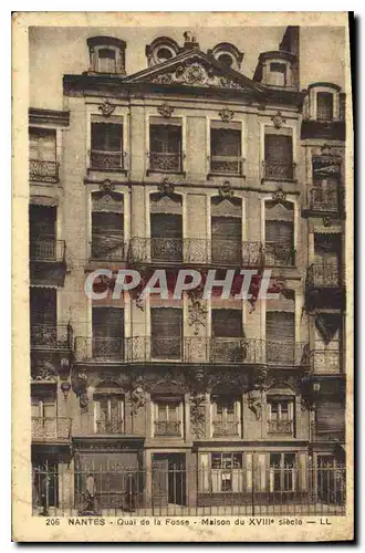 Ansichtskarte AK Nantes Quai de la Fosse Maison