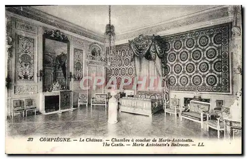 Ansichtskarte AK Compiegne Le Chateau Chambre a coucher de Marie Antoinette