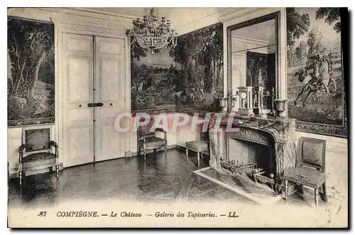 Ansichtskarte AK Compiegne Le Chateau Galerie des Tapisseries