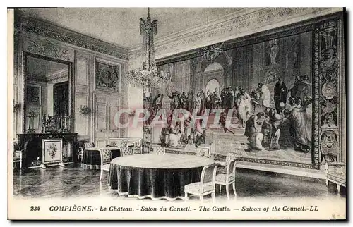 Ansichtskarte AK Compiegne Le Chateau Salon du Coseil