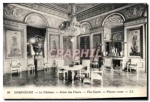 Cartes postales Compiegne le Chateau Salon des Fleurs