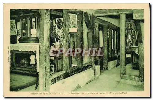 Cartes postales Berceau de St Vincent de Paul interieur de la Maison ou naquit St Vincent de Paul