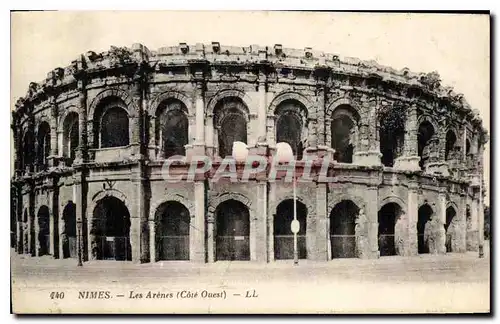 Ansichtskarte AK Nimes les Arenes Cote Ouest