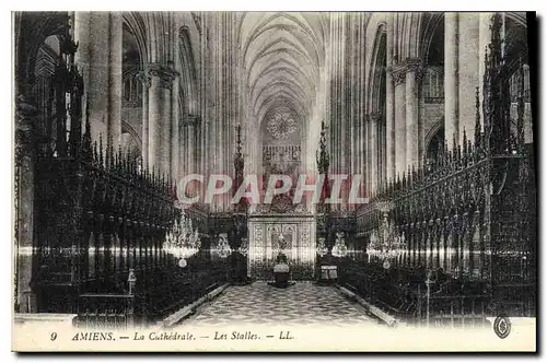 Cartes postales Amiens la Cathedrale les Stalles