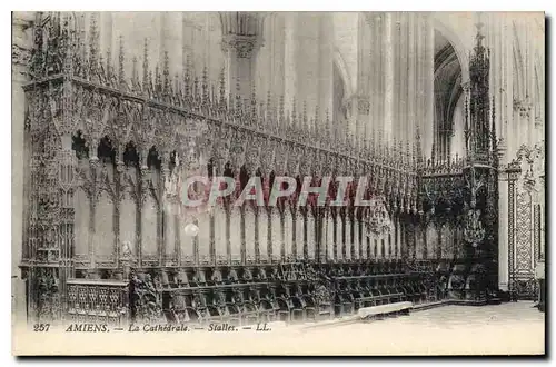 Cartes postales Amiens la Cathedrale Stalles