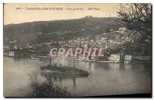 Cartes postales Villefranche sur Mer vue generale