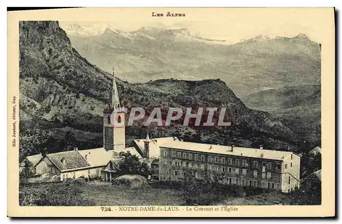 Cartes postales Les Alpes Notre Dame du Laus le Couvent et l'Eglise
