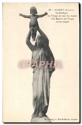 Cartes postales Albert Somme la Basilique la Vierge du haut du Clocher