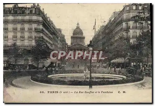 Ansichtskarte AK Paris 5e arrt la Rue Soufflot et le Pantheon