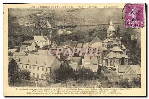 Ansichtskarte AK L'Auvergne Pittoresque Orcival vue generale