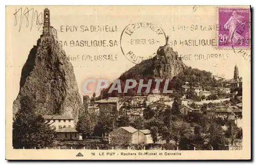 Ansichtskarte AK Le Puy Rochers St Michel et Corneille