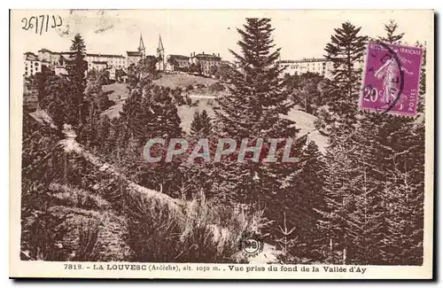 Cartes postales La Louvesc Ardeche vue prise du fond de la Vallee d'Ay