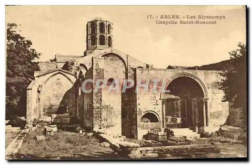 Cartes postales Arles les Alyscamps Chapelle Saint Honorat