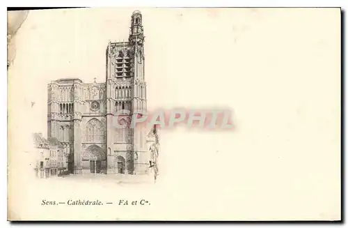 Cartes postales Sens Cathedrale