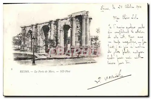 Cartes postales Reims la Porte de Mars