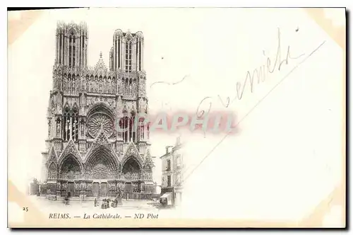 Cartes postales Reims la Cathedrale