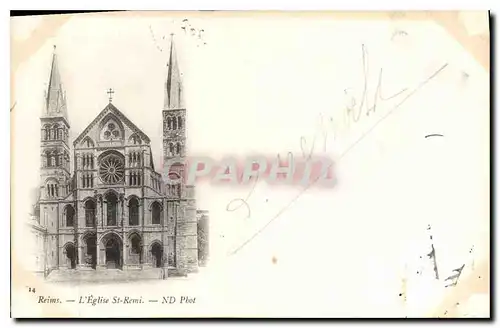 Cartes postales Reims l'Eglise St Remi