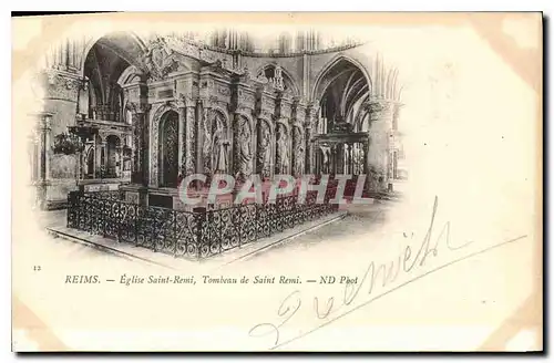 Cartes postales Reims Eglise Saint Remi Tombeau de Saint Remi